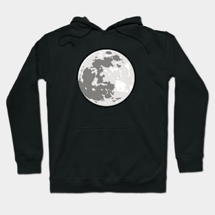 Full Moon Simple Vector Design Hoodie